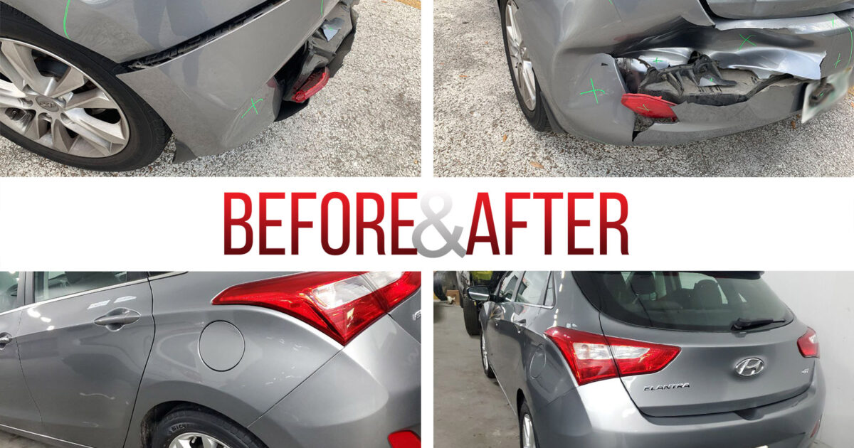 Before/After Auto Body Repair Photos