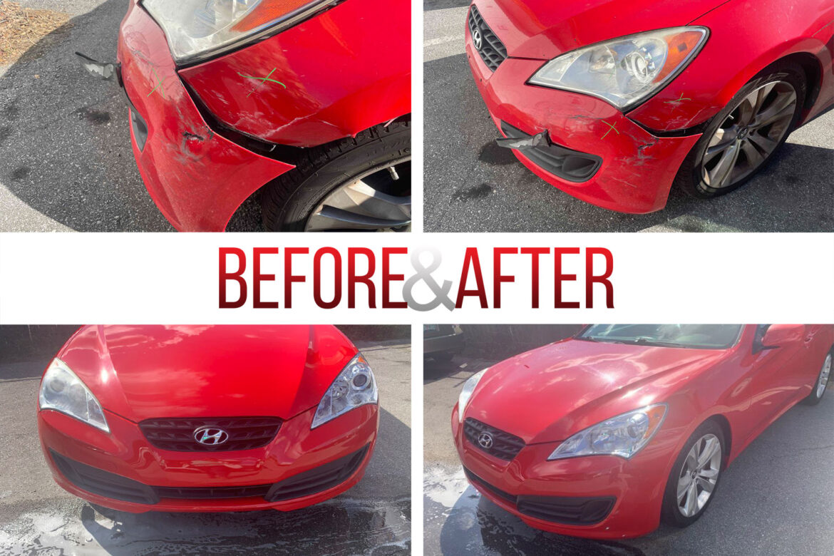 Before/After. 2011 Hyundai Genesis Repair