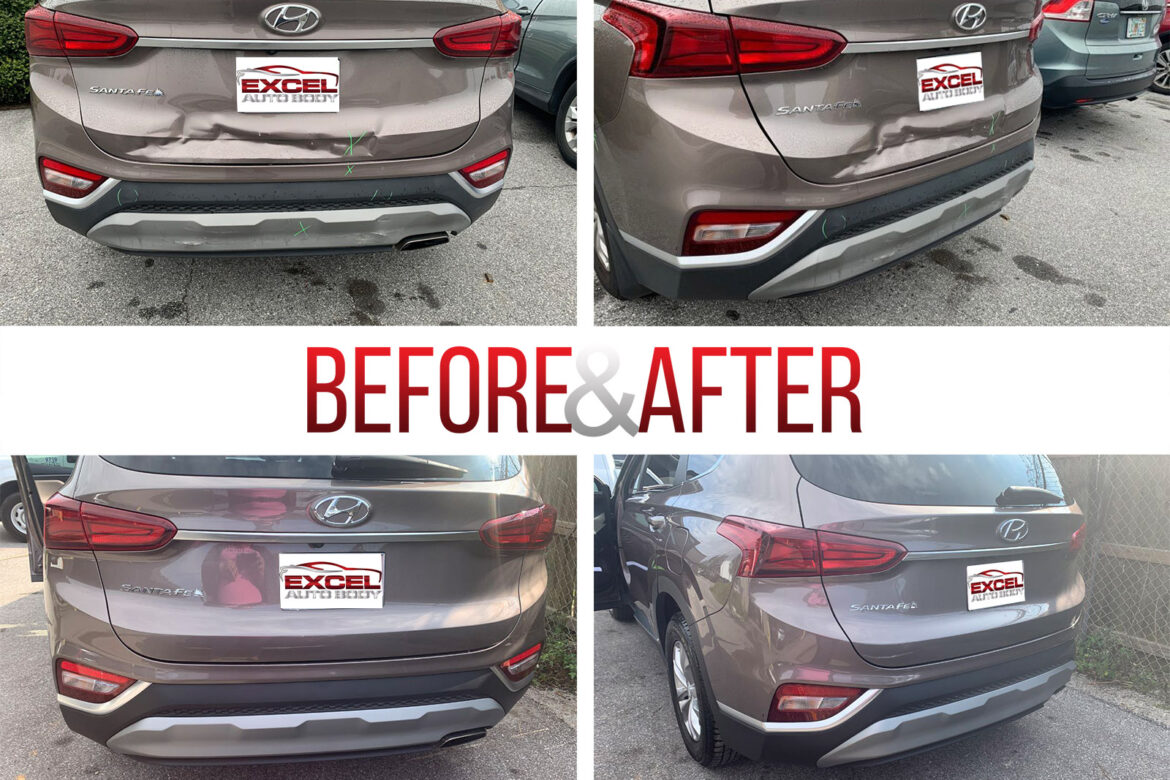 Before/After. 2020 Hyundai Santa Fe Repair