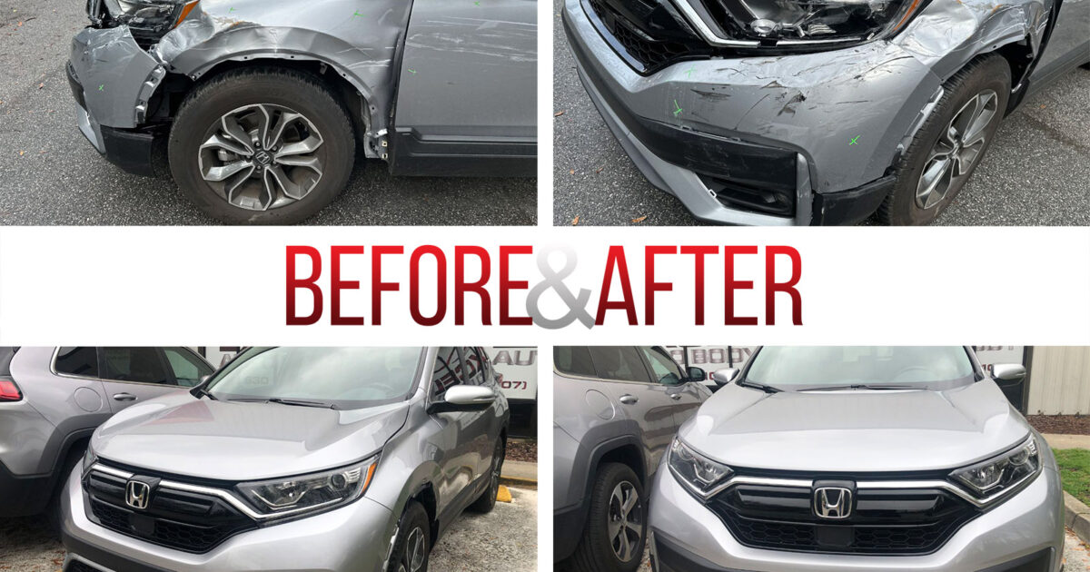 Before/After 2022 Honda CRV Auto Body Repair
