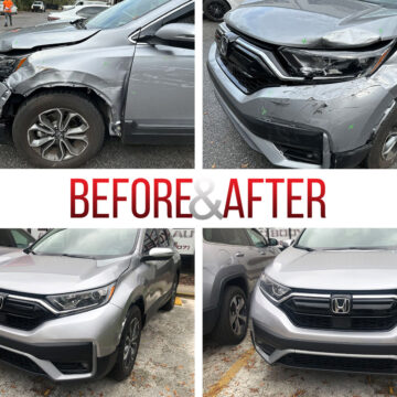 Before/After. 2022 Honda CRV Repair
