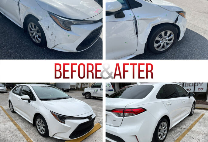 Before/After. 2022 Toyota Corolla Repair