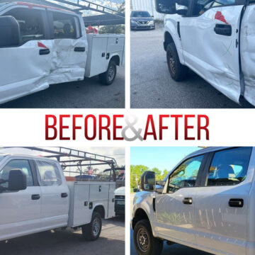 Before/After. 2021 Ford Super Duty Repair