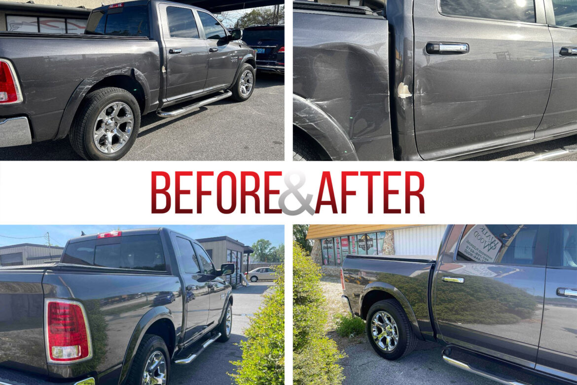 Before/After. 2014 Dodge RAM 1500