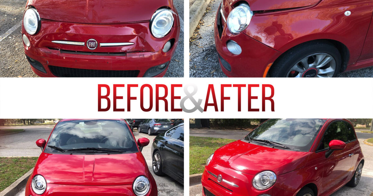 Before/After 2015 Fiat 500 Auto Body Repair