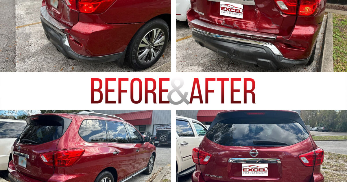 Before/After 2017 Nissan Pathfinder Auto Body Repair