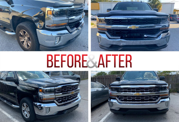 Before/After. 2015 Chevrolet 1500 Silverado