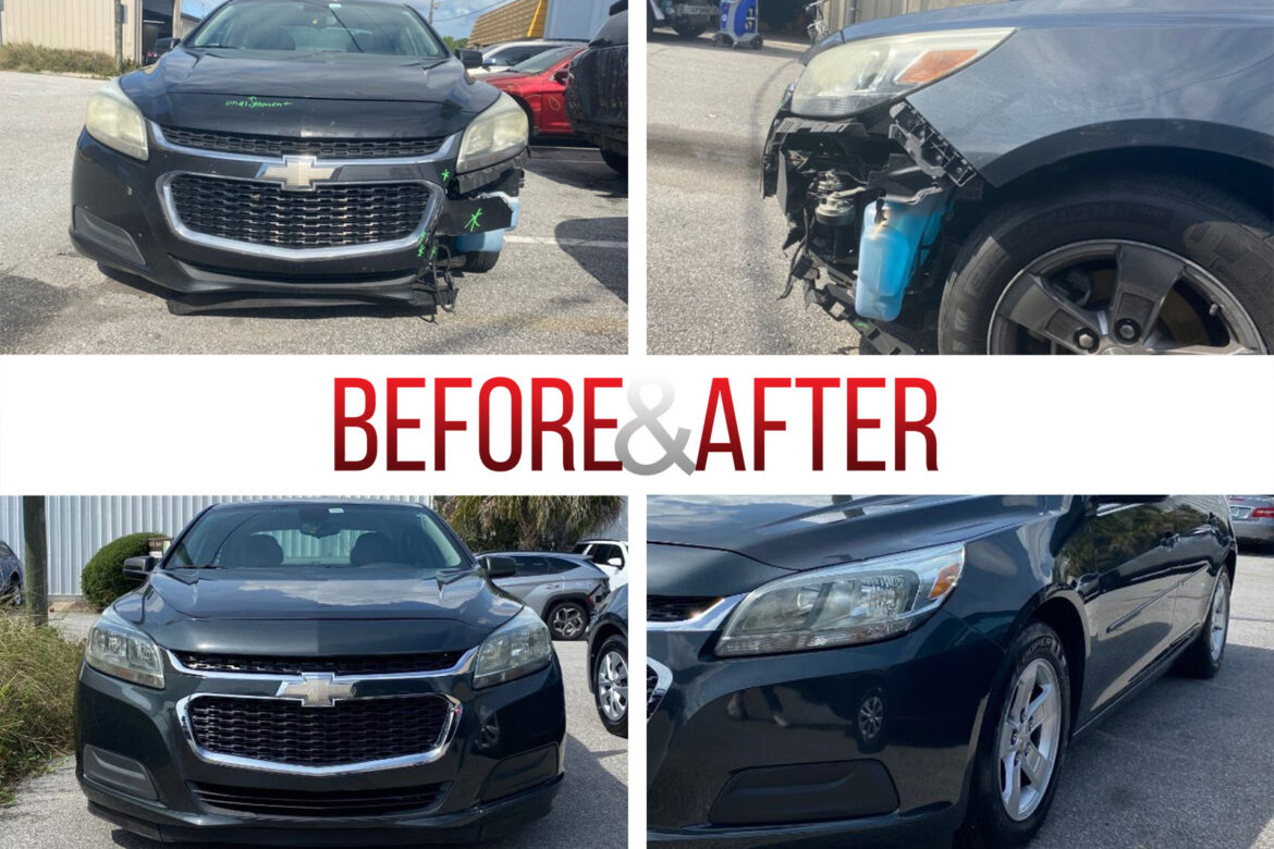 Before/After. 2015 Chevrolet Malibu