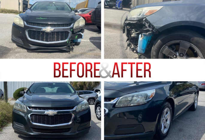 Before/After. 2015 Chevrolet Malibu