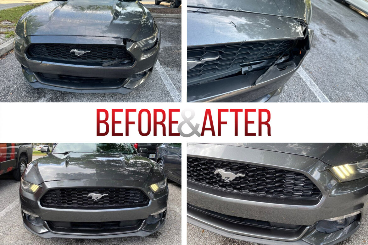 Before/After. 2016 Ford Mustang