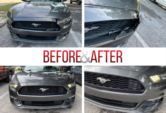 Before/After. 2016 Ford Mustang