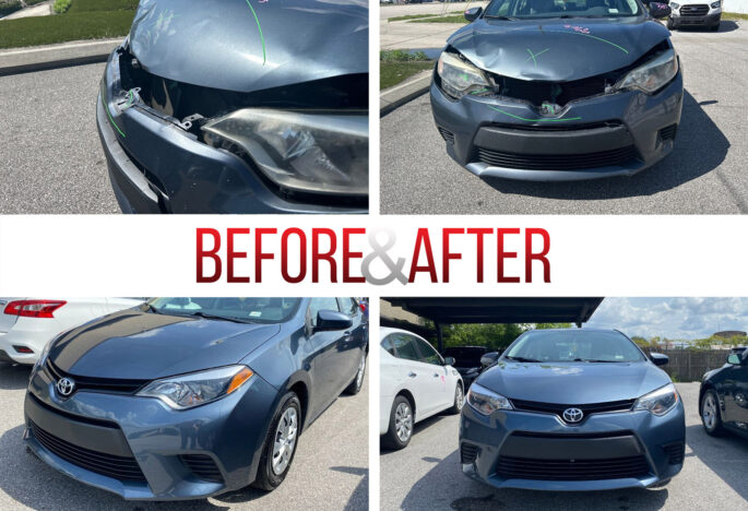 Before/After. 2016 Toyota Corolla