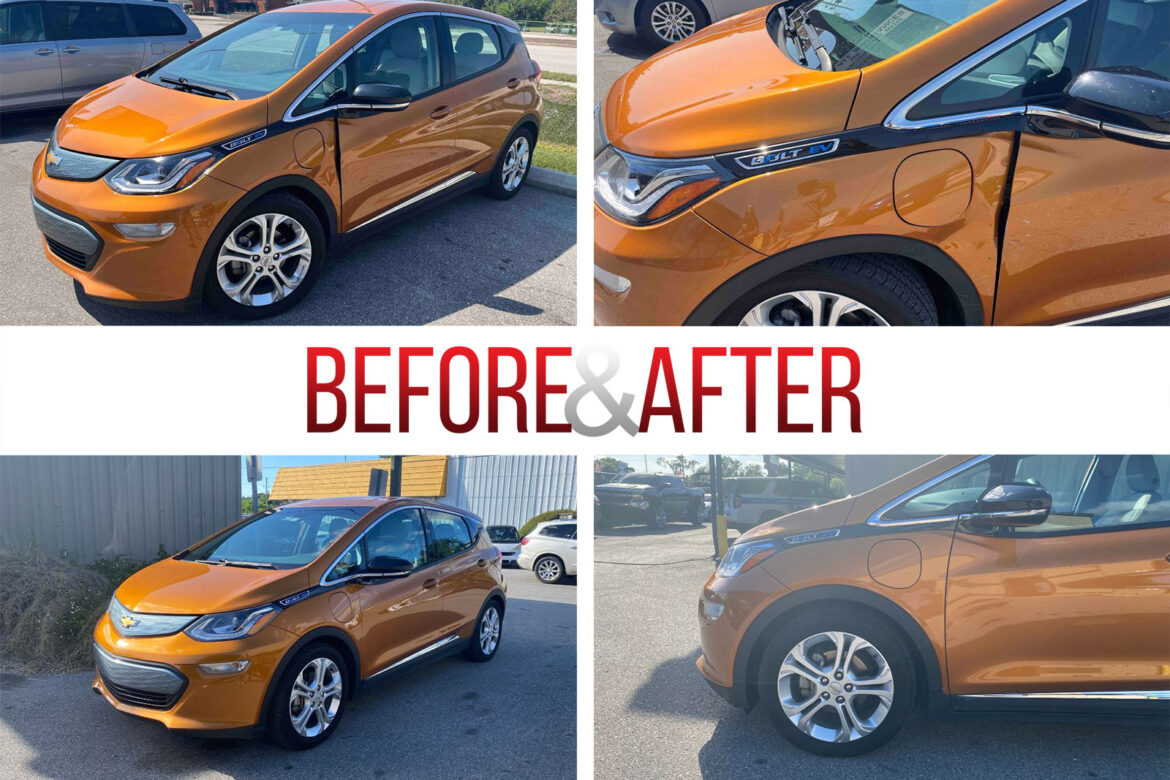 Before/After. 2017 Chevrolet Bolt EV