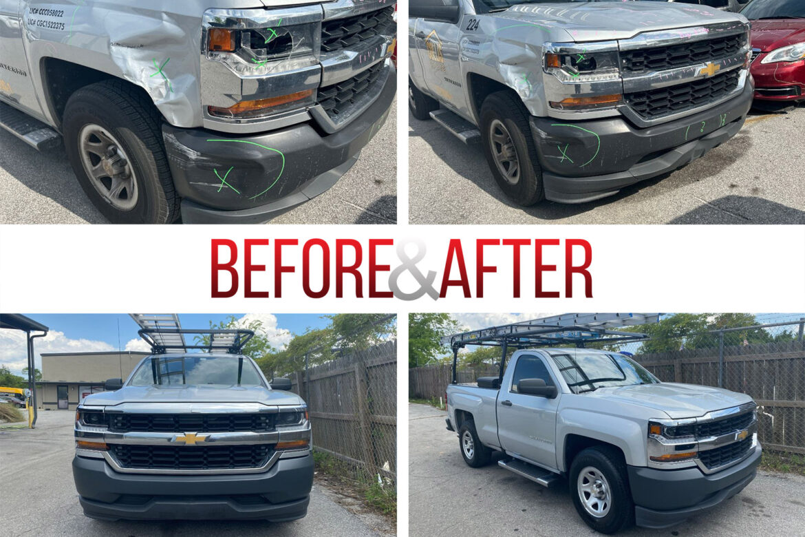 Before/After. 2017 Chevrolet Silverado 1500
