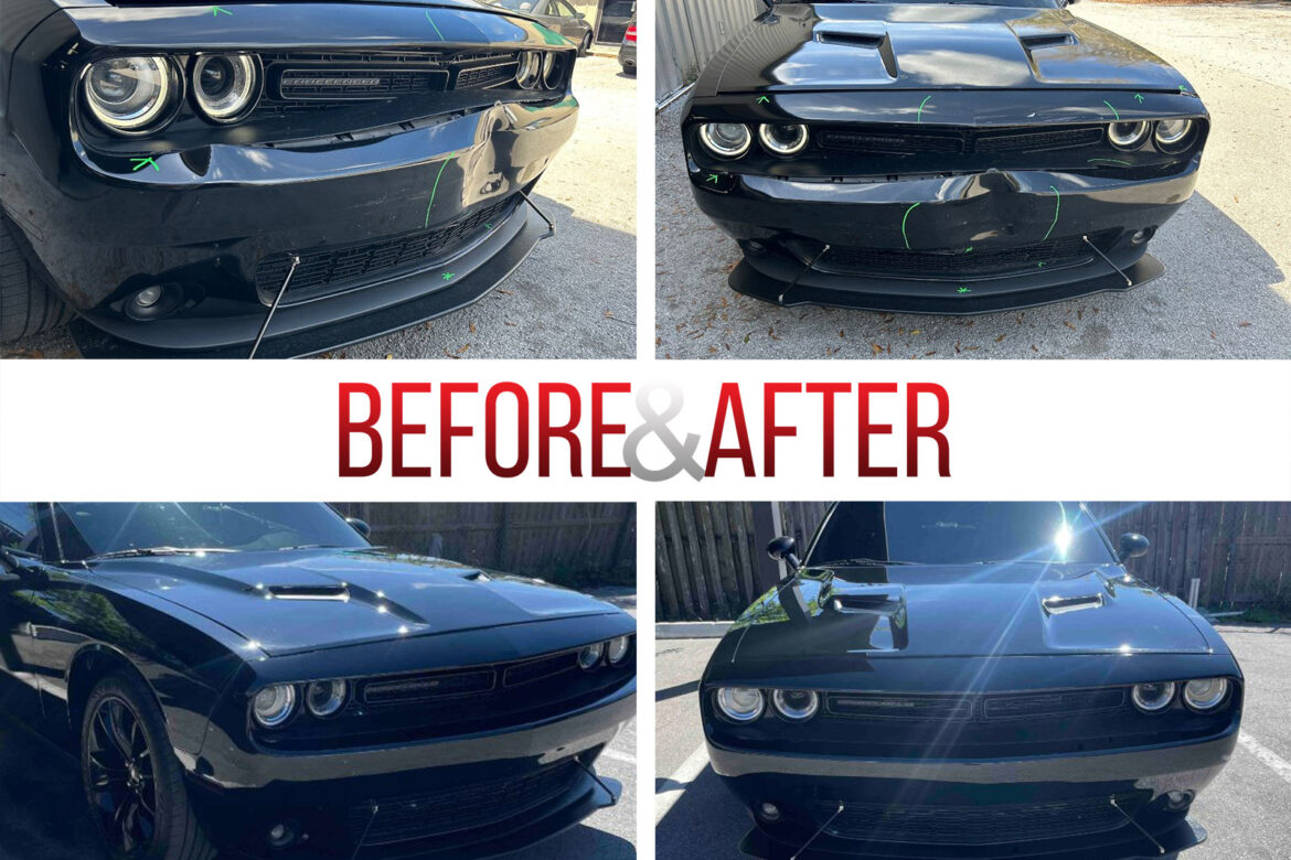 Before/After. 2017 Dodge Challenger