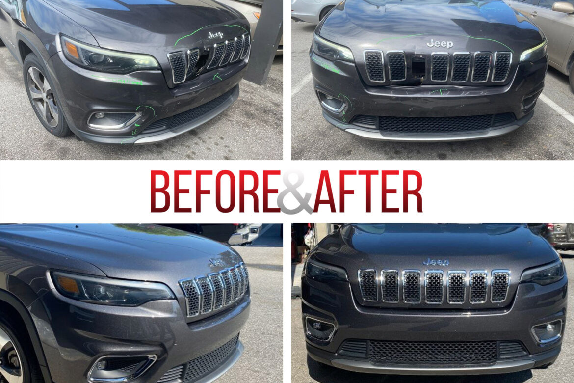 Before/After. 2019 Jeep Cherokee