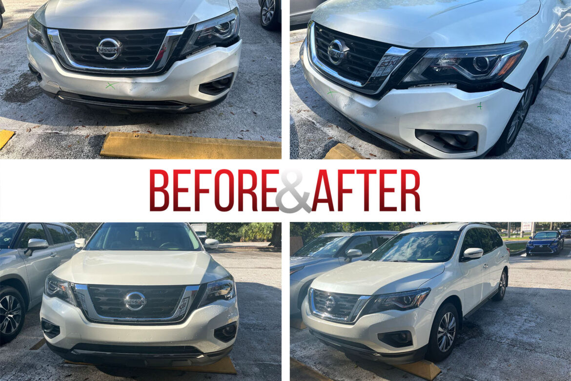 Before/After. 2018 Nissan Pathfinder