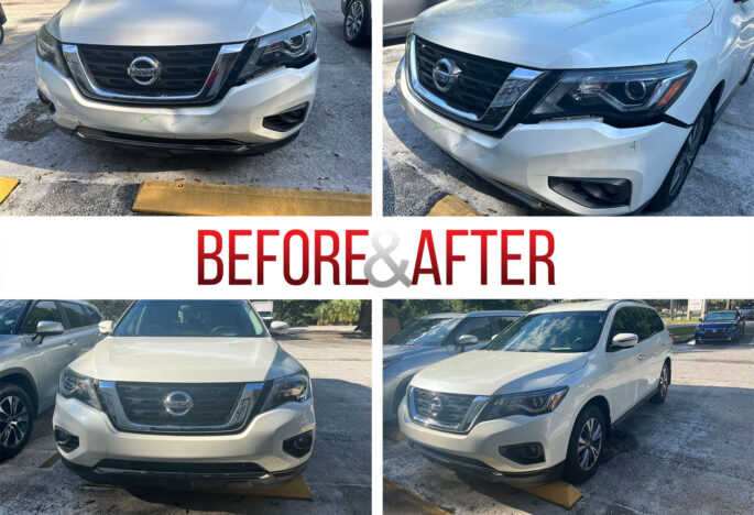 Before/After. 2018 Nissan Pathfinder