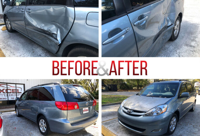Before/After. 2005 Toyota Sienna