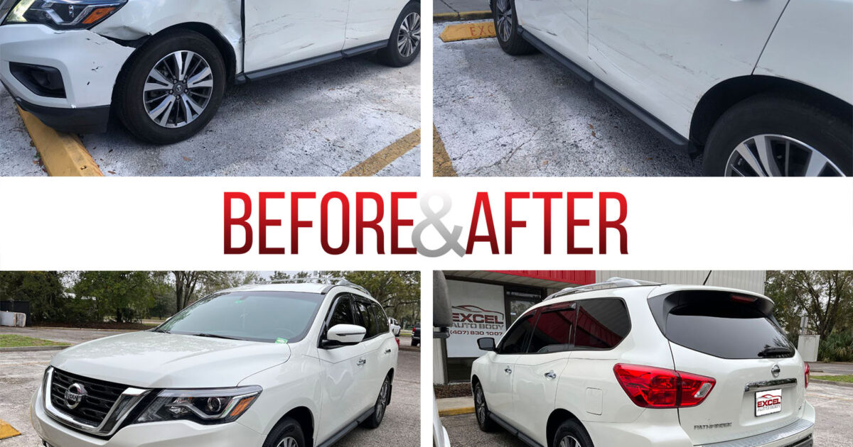 Before/After 2017 Nissan Pathfinder Auto Body Repair